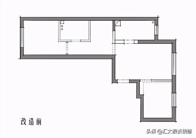 47㎡小户型，客餐厨卫样样全，还有俩卧室和衣帽间，这设计我服