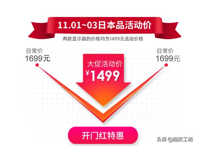 群魔乱舞？双11电脑硬件1027车牌，1499元2K显示器