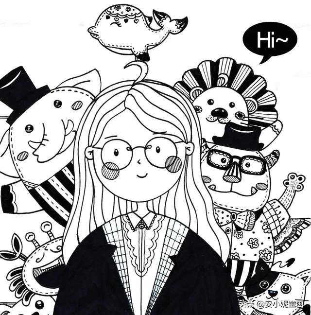 你的育儿经▲线描色彩结合「呼~火箭」
