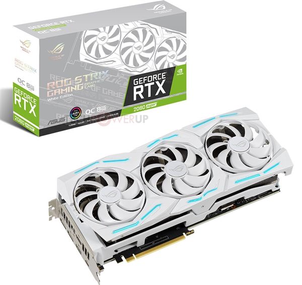 太平洋电脑网:白色版的ROG Strix RTX 2080 Super显卡来了:冰清玉洁