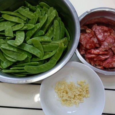 你家常腊肠荷兰豆的正宗做法，简单几步，越吃越上瘾