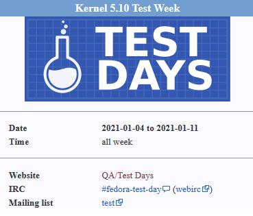 Fedora正在寻求协助 希望加快Linux 5.10 LTS内核测试进度