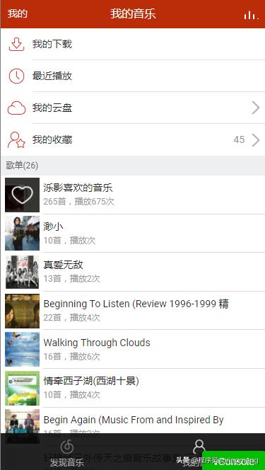 仿网易云音乐APP的微信小程序