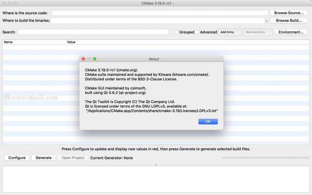 CMake for Mac(编译工具)