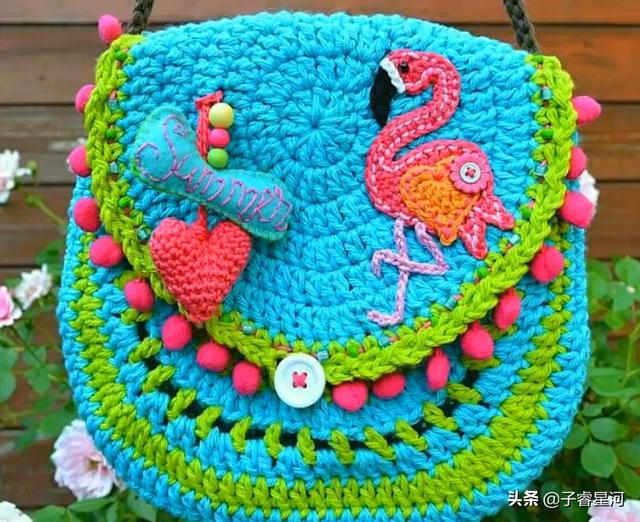 #超级宝妈#可爱又漂亮!多款手工编织的小包包,送给孩子最好的礼物