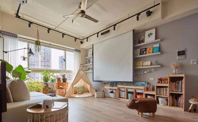 爱读书又买不起书房？这四种客厅书房一体设计，总有一个让你满意