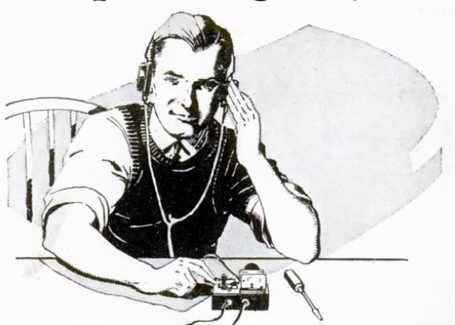 「无线电史话」1945年具有双调谐电路高选择性矿石收音机套件