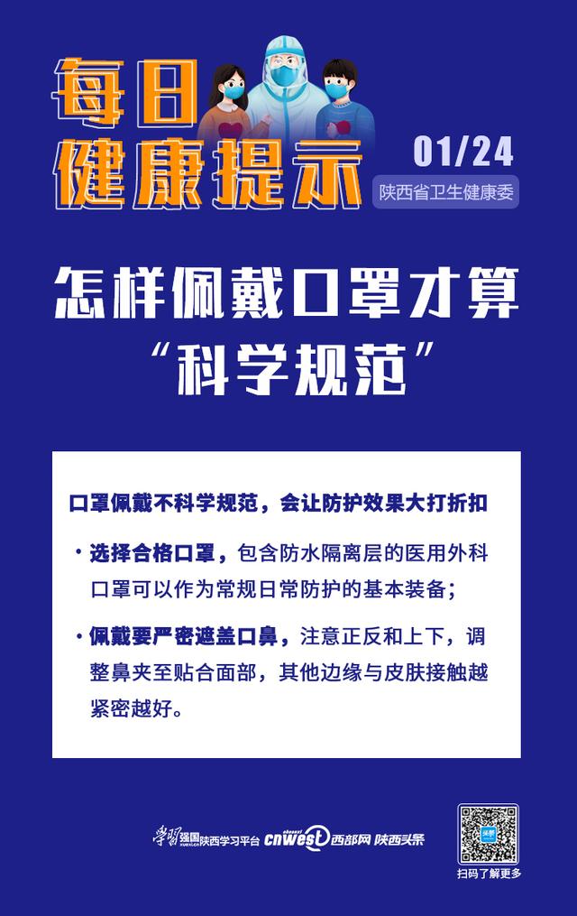 佩戴|每日健康提示：怎样佩戴口罩才算“科学规