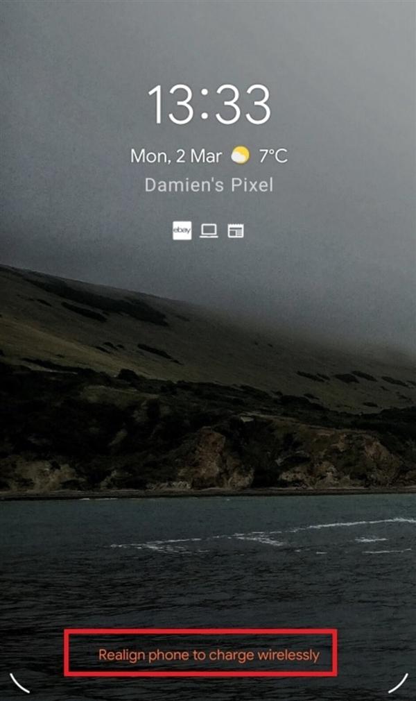 环球网▲Android 11新功能曝光：手机未正确放在无线充电板上时会提示