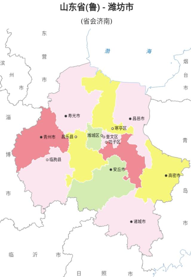 中国行政区划——山东省