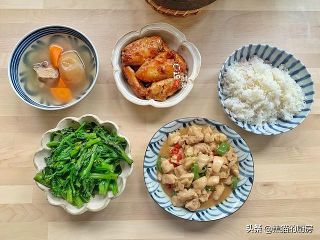 #你的育儿经#晒晒一线城市普通家庭母女俩的午餐，不精致但用心，孩子长个快