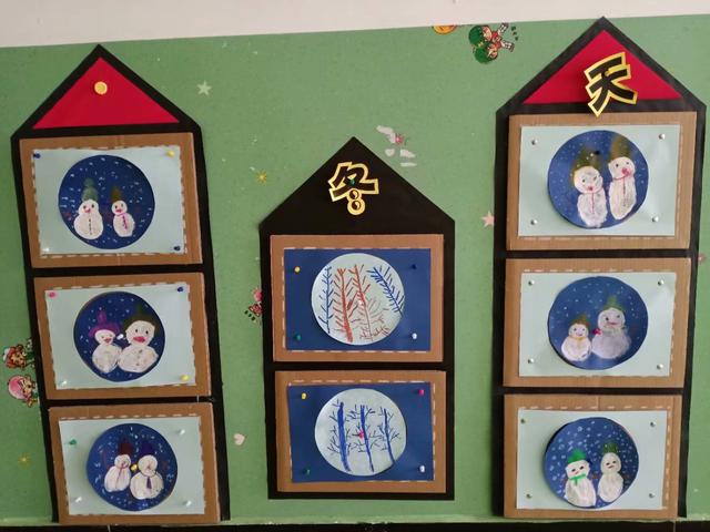 「你的育儿经」幼儿园小朋友关于冬天的作品，让你感觉冬天不会冷