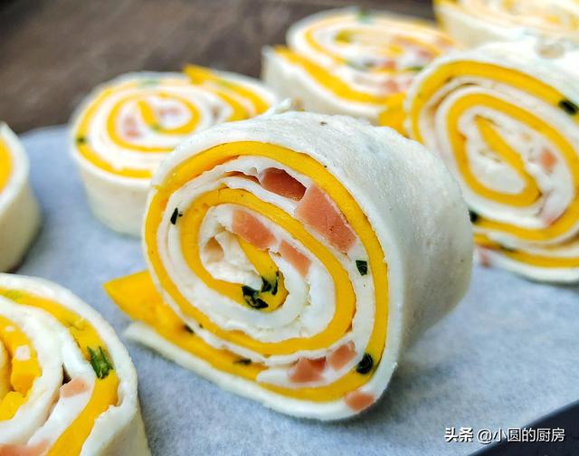 教你用鸡蛋做别致的双色卷，家里有孩子的快学，秒变妈妈的拿手菜