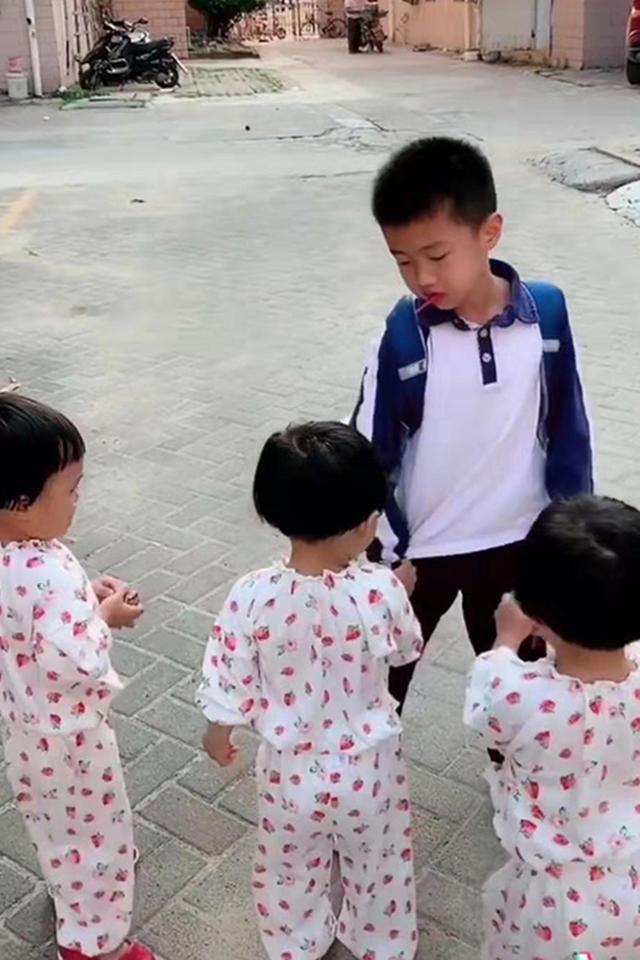[你的育儿经]大宝吵着想要妹妹，结果一下来了3个，每天回家的欢迎仪式暖哭了