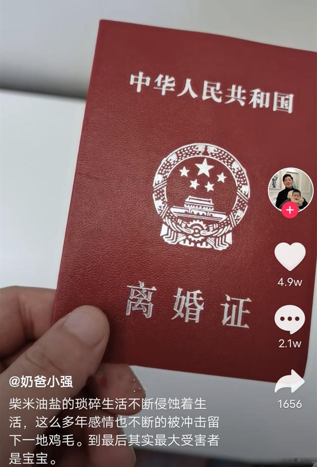 网红全职奶爸离婚：真正经历才明白，关于带娃，夫妻也难感同身受