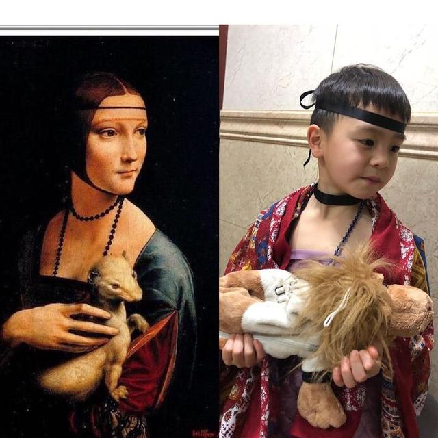 你的育儿经@“10后”才是戏精本精！伢儿们把大师名画玩“活”了