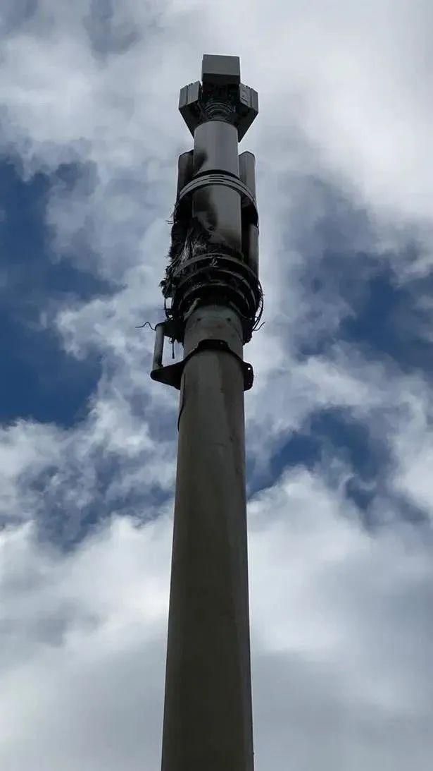 环球网新媒体@外网盛传“5G致新冠”，然后英国信号塔被烧了……