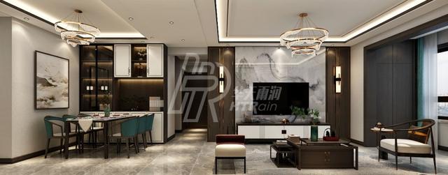 134平米、中式风，全屋温馨自在，还有一种摩登的美感