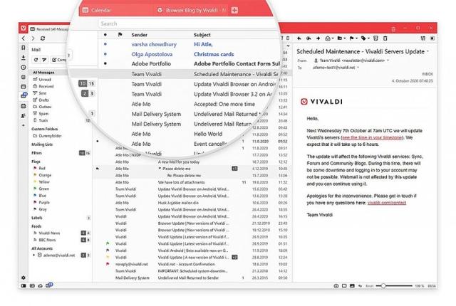 Vivaldi浏览器重大更新：现整合Mail电子邮件处理功能