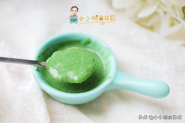 你的育儿经：六个月给娃加辅食你给孩子吃肉了吗？菠菜鸡肉泥
