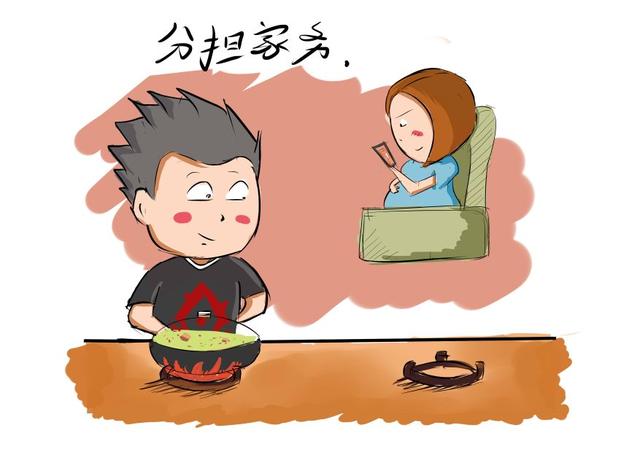 花一样的青春|怀孕了应该如何安排一天的时间?5张漫画告诉你：这就是孕妇的生活