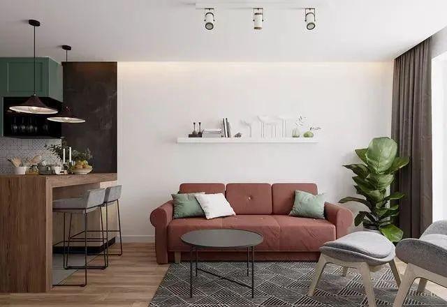 72平米、现代风，全屋温馨自在，还有一种摩登的美感