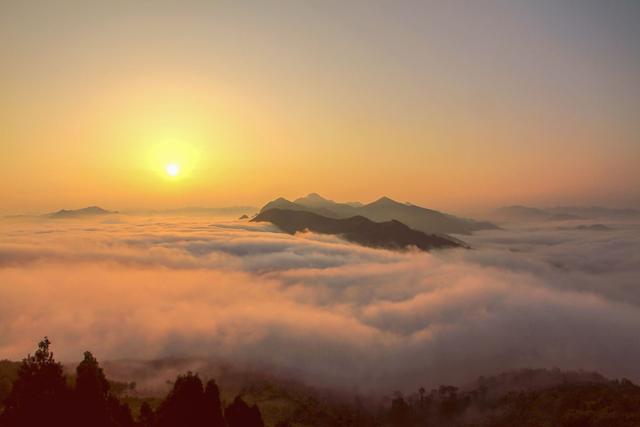 「大美秦岭」云海日出 望之如画