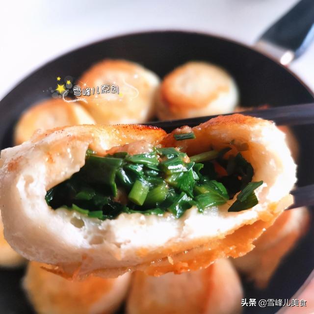 利津水煎包难怪驰名，原来真的是太好吃了，自己做馅大多汁，鲜香