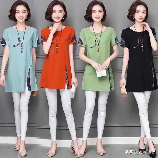 时尚探究社端午，不爱穿裙子女人有福！试试小衫+短裤，60后也穿出少女感