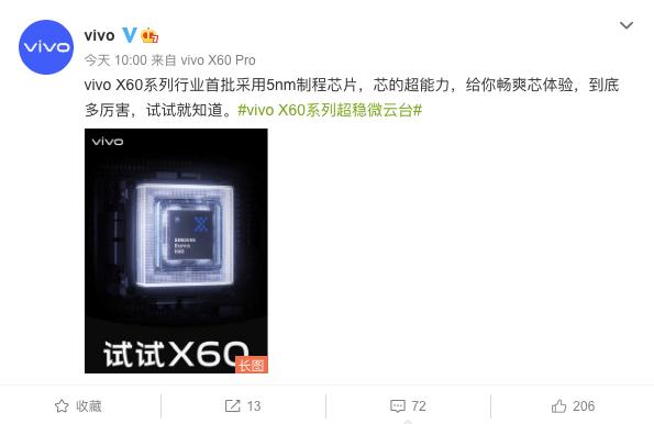 全球首批5nm制程工艺 vivo X60系列火爆销售中