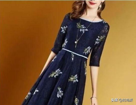 时尚探究社端午节回家，别穿太土气，瞧新出的这款气质裙，精致又减龄
