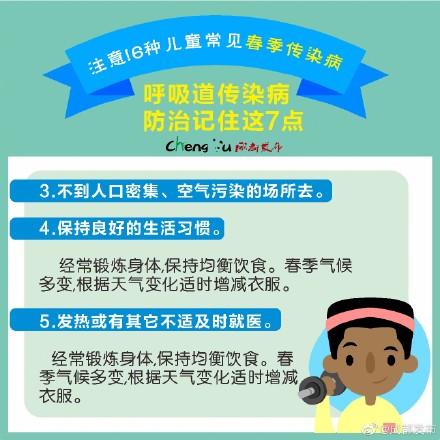 光明网@转给宝爸宝妈！9图教你儿童常见春季传染病防治