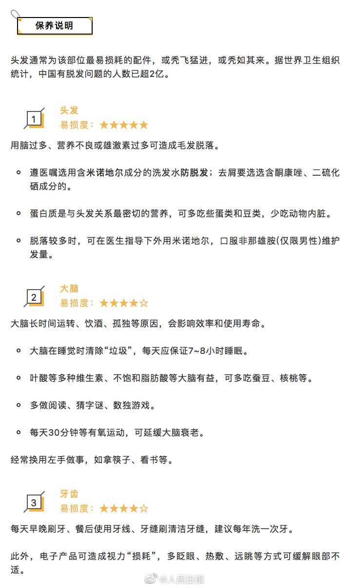 保养|愿你健壮如牛！转存这份2021版人体保养说明书