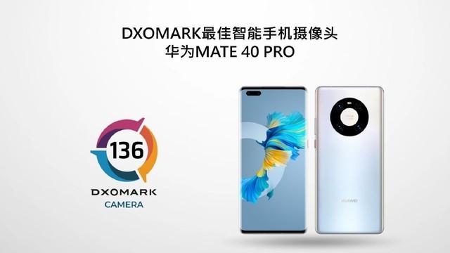 华为Mate 40 Pro拍照夺冠 登顶DxOMark手机摄像头榜单