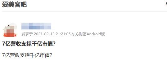 “女人的茅台”爱美客连跌三日，7亿营收如何支撑千亿市值