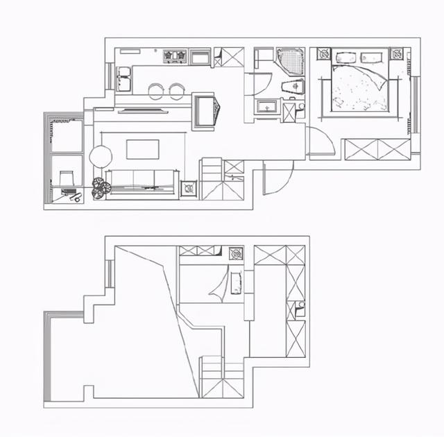 58平米复式Loft公寓，朋友参观都说羡慕极了，入户就被迷住