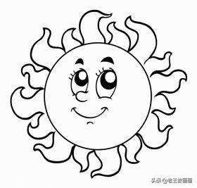 你的育儿经：太阳简笔画素材，让孩子跟着画一画