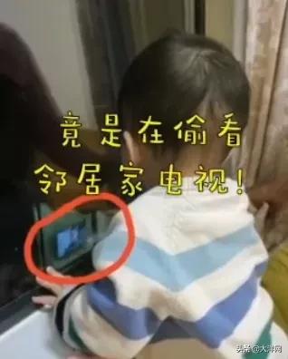 大洋网@宝宝趴窗边一动不动，直到妈妈给邻居发了条微信