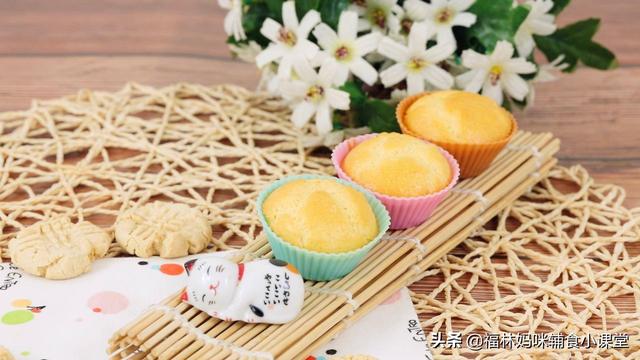 「你的育儿经」适合1岁宝宝小蛋糕，打发不加糖，健康美味，蓬松绵软，奶香十足