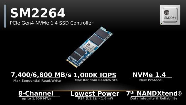 慧荣推出新一代PCIe 4.0 NVMe 1.4 SSD控制器 横扫高中低端