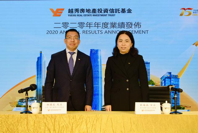 越秀房托2020年分派收益率逾6% 债务成本降至3%