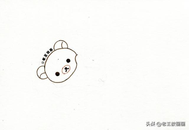 「你的育儿经」简笔画小熊，6步就可以学会，给孩子收藏