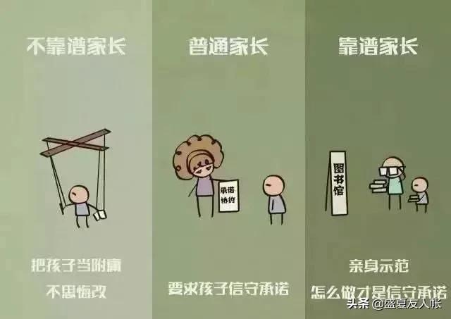 你的育儿经■10幅图揭秘可靠父母VS不可靠父母较大的差别，你是哪一种？