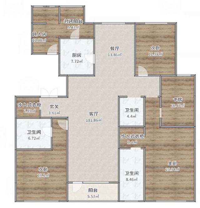 173平米新房，四居室装修才花30万元，邻居看了羡慕不已