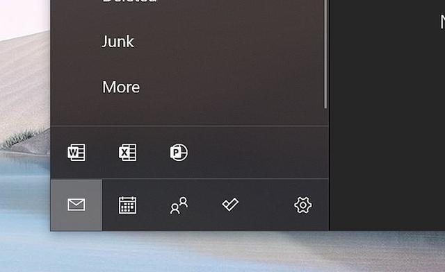Windows 10 Mail侧边栏新增图标 可直接打开Word等Office应用