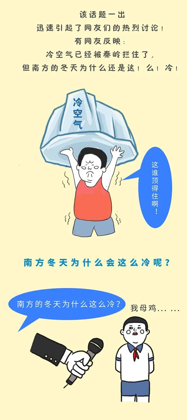 #秦岭以一己之力挡住南下冷空气# 南方网友：我不信