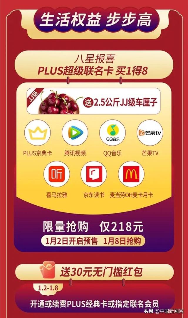 两全其美的绝佳选择！1.2-1.8京东PLUS会员年度盛典开启