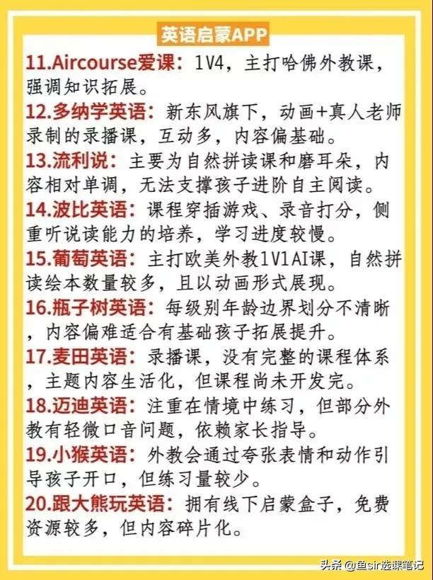 超级宝妈▲大盘点:60家线上英语机构测评一句话概括,你家孩子报过哪家?