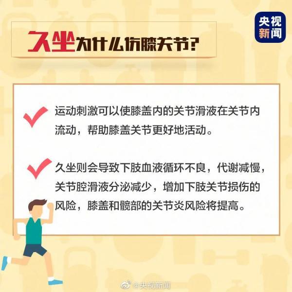 提醒｜春节别忘运动，久坐不动才是离我们更近的“膝盖杀手”