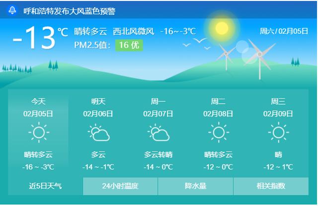 主打晴天最新天气预报来了